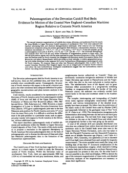 Paleomagnetism of the Devonian Catskill Red Beds