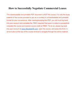 How to Successfully Negotiate Commercial Leases