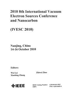 2010 8th International Vacuum Electron Sources Conference
