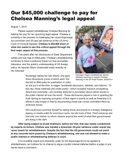 a challenge to our supporters to help pay for