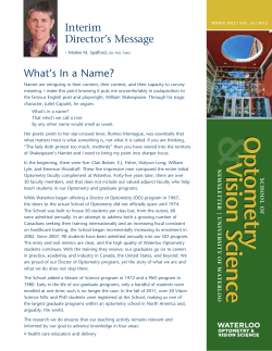 Spring 2012  - University of Waterloo