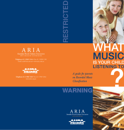 Consumer Brochure - Australian Music Retailers