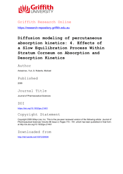 Diffusion modeling of percutaneous absorption kinetics: 4. Effects of
