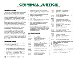 criminal justice - Umpqua Community College