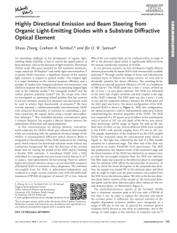 Highly Directional Emission and Beam Steering from Organic
