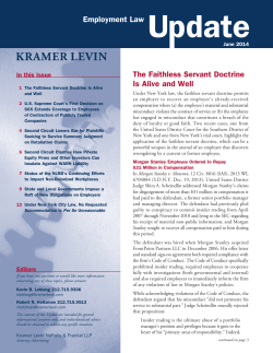 Employment Law The Faithless Servant Doctrine Is