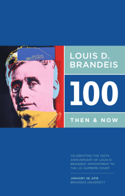 Louis D. Brandeis 100