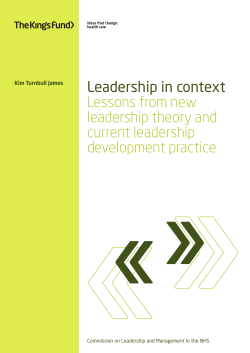 Leadership in context: Lessons from new