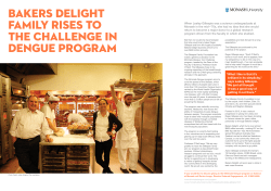 Bakers Delight family rises to the challenge in dengue program