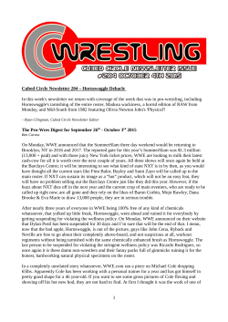 Cubed Circle Newsletter 204 &ndash; Hornswoggle Debacle In this week`s