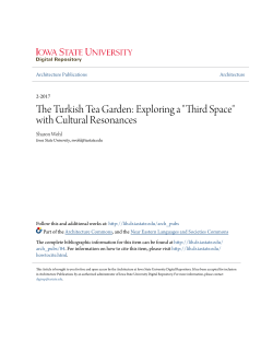 The Turkish Tea Garden: Exploring a "Third Space"