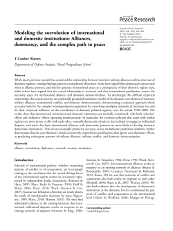 Alliances, democracy, and the complex path to