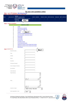 Do your own quotation online Step 1 Step 2 Step 3