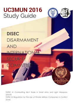 disec disarmament and international security committee