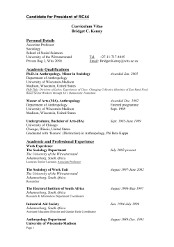 Candidate for President of RC44 Curriculum Vitae Bridget C. Kenny