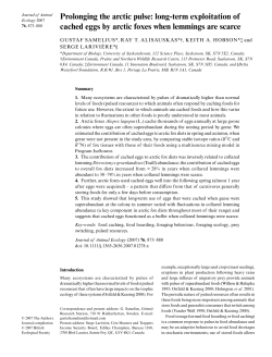 long-term exploitation of cached eggs by arctic foxes when