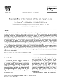 Sedimentology of the Narmada alluvial fan, western India