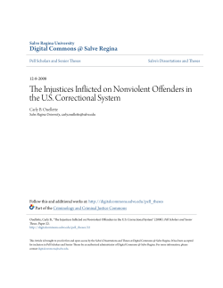 The Injustices Inflicted on Nonviolent Offenders in the U.S.
