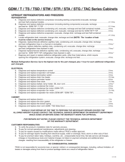 GDM / T / TS / TSD / STM / STR / STA / STG / TAC Series Cabinets