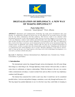 digitalization of diplomacy