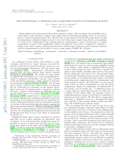The Steppenwolf: A proposal for a habitable planet in interstellar
