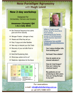 New Paradigm Agronomy - Biodynamic Agriculture Australia