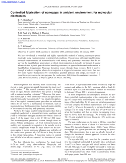Controlled fabrication of nanogaps in ambient environment for