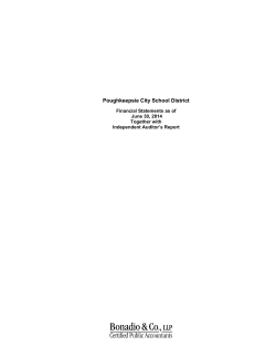 PCSD Certified Financial Statements June 30, 2014