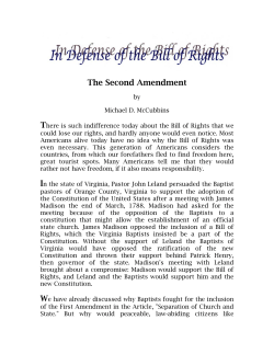 The Second Amendment T