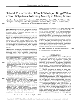 Network Characteristics of People Who Inject Drugs Within a New
