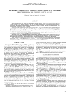 8. Calcareous Nannofossil Biostratigraphy of Mesozoic Sediments