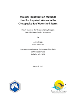 Stressor Identification Methods Used for Impaired Waters in the