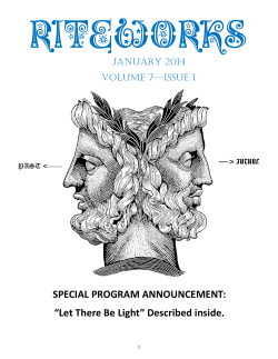 Issue 01 - January 2014