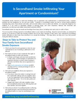 Is Secondhand Smoke Infiltrating Your Apartment