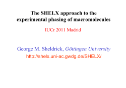 shelxc/d/e