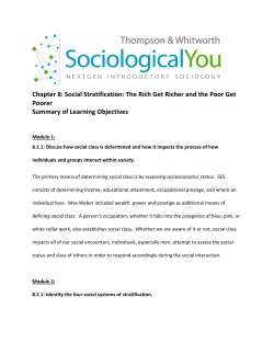 Chapter 8: Social Stratification: The Rich Get