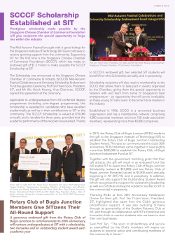 Rotary Club of Bugis Junction Members Give SITizens Their All