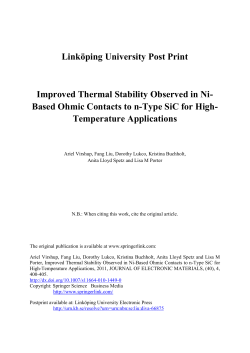 Improved Thermal Stability Observed in Ni