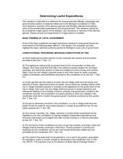 Determining Lawful Expenditures