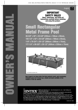 Small Rectangular Metal Frame Pool