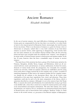 Ancient Romance - 24grammata.com Culture e