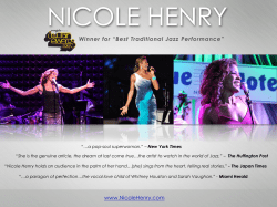 press kit - Nicole Henry
