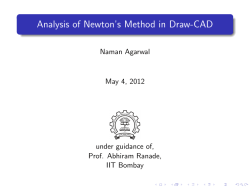 Analysis of Newton`s Method in Draw-CAD