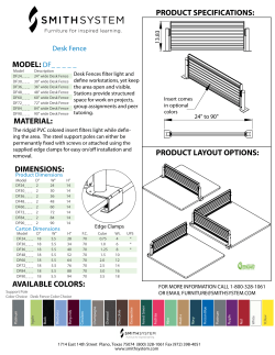 Desk Fence Spec Sheet