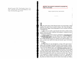 In the penal system ofthe Classical period, one reencounters, mixedI