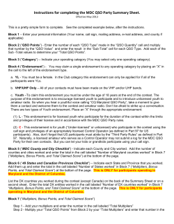 Summary Sheet Instructions