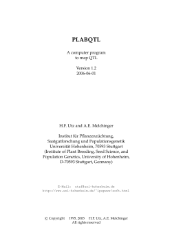plabqtl - Universit&auml;t Hohenheim