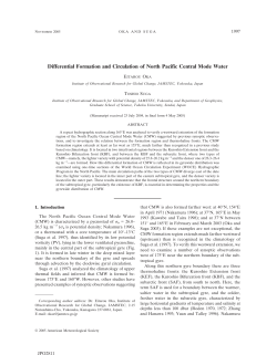 Differential Formation and Circulation of North Pacific