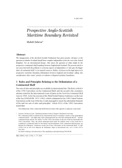Prospective Anglo-Scottish Maritime Boundary Revisited