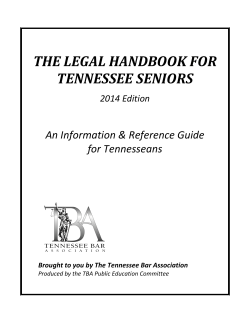 the legal handbook for tennessee seniors